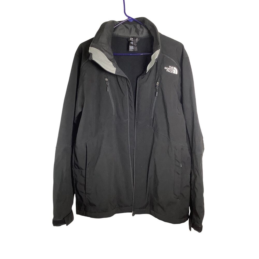The North Face Mens M Black Full Zip Windbreaker Jacket Outdoor Gorpcore HR14-25